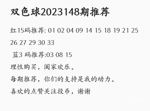 双色球预测下期必出号双色球预测下期必出号