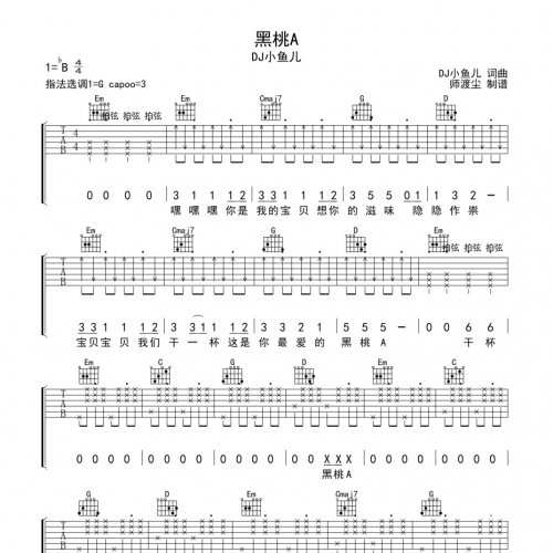 吉他歌谱吉他歌谱，探索音乐的魅力-第2张图片