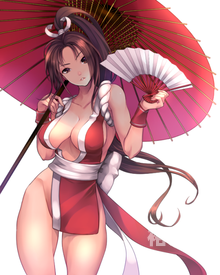 拳皇漫画中的不知火舞，魅力与技巧-第3张图片