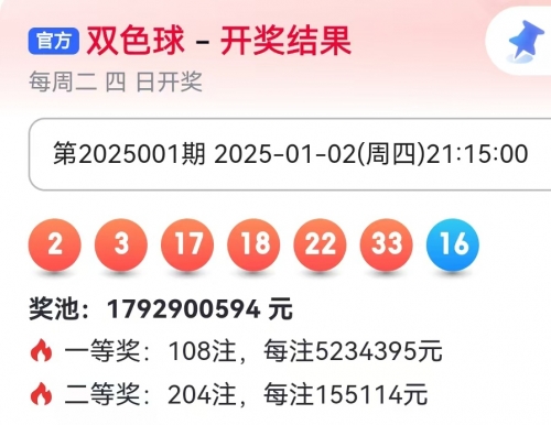 双色球开奖结果查询 今天 走势大乐透双色球今日开奖结果查询与走势分析-第2张图片