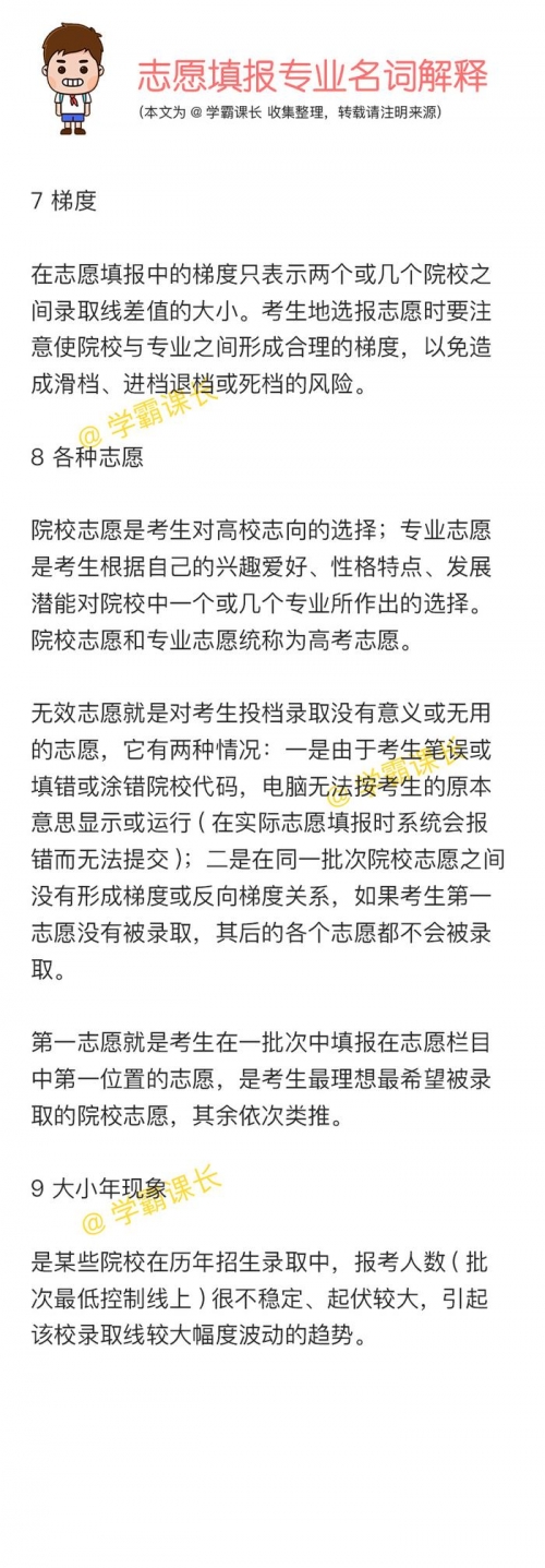 高考志愿填报最全知识点-第2张图片