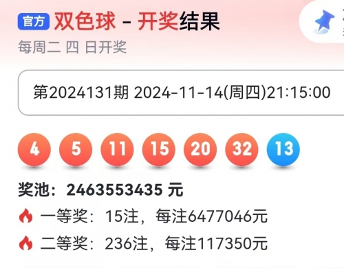 双色球开奖号码结果揭晓-第1张图片