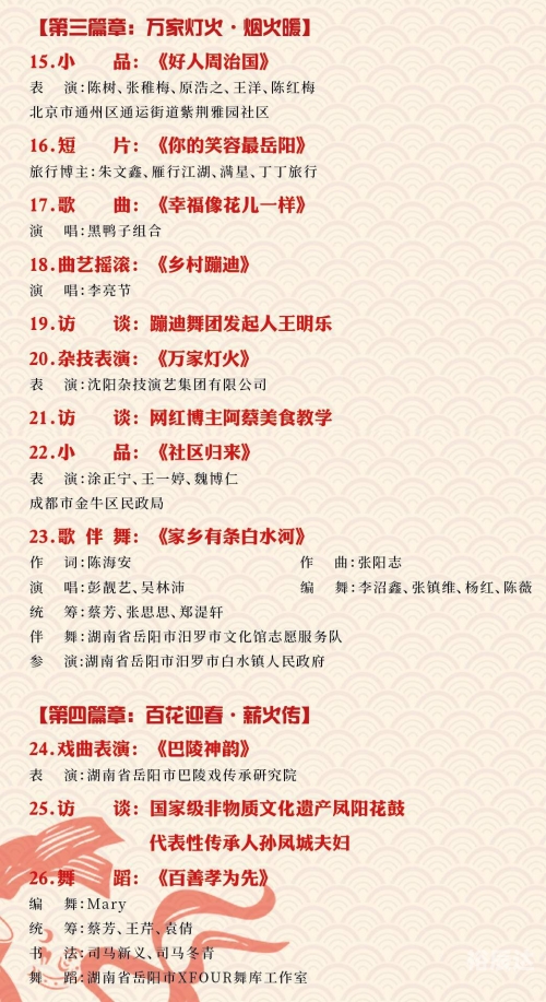 2024年春晚歌曲节目单2024年春晚关键词，欢乐盛宴、文化传承与创新