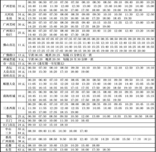 泉州汽车站时刻表-第3张图片