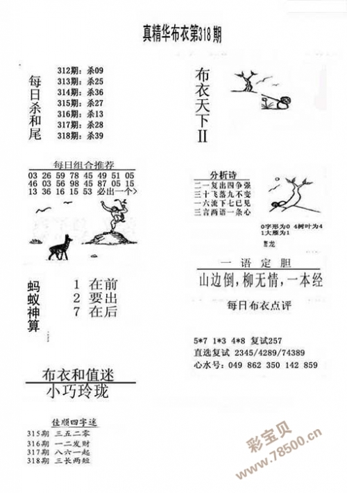 真精华布衣天下3D正版今日盛典