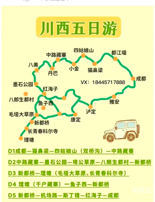 川西大环线7天旅游攻略