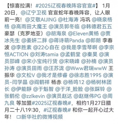 辽视春晚2024节目单表揭秘-第2张图片