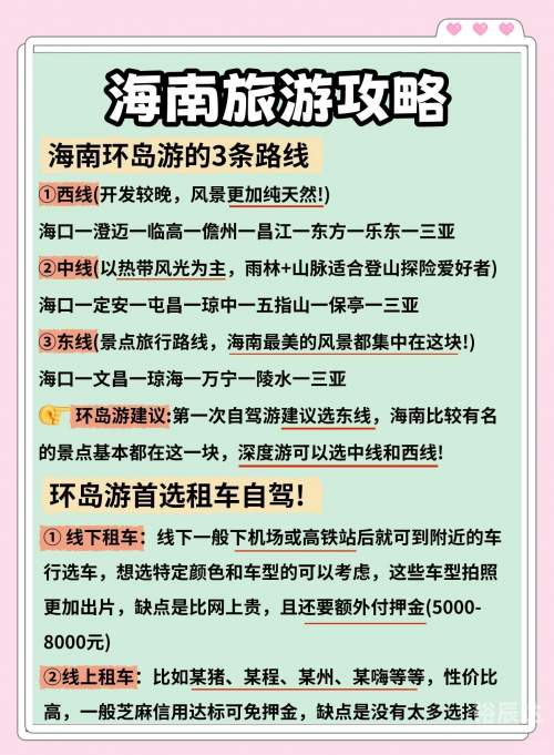 海南自助游攻略和花费海南自助游攻略-第1张图片