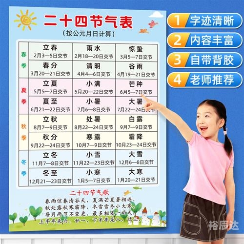 24节气歌背诵口诀带拼音24节气歌背诵口诀大全