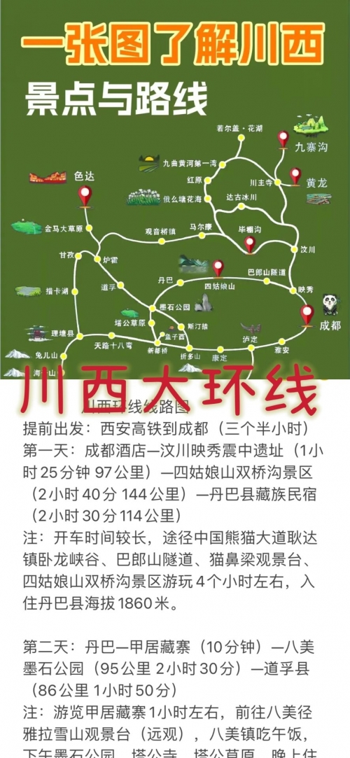 川西大环线7天旅游攻略-第1张图片