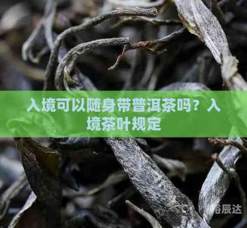 茶叶可以带上飞机吗茶叶能否带上飞机