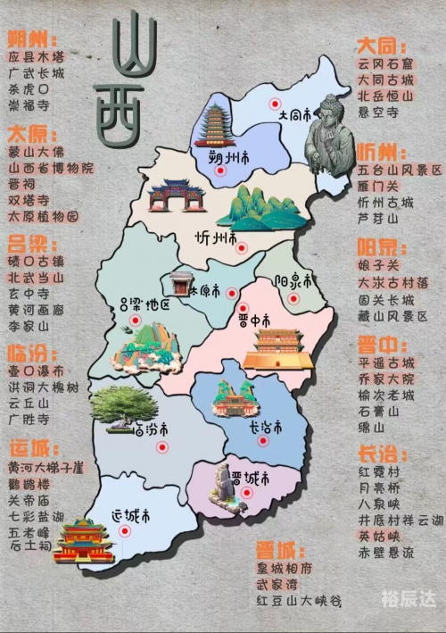 忻州地图概览