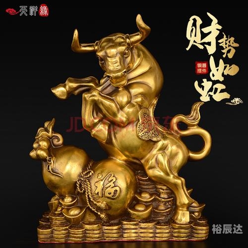 旺财牛图片，寓意吉祥与富贵的象征-第2张图片