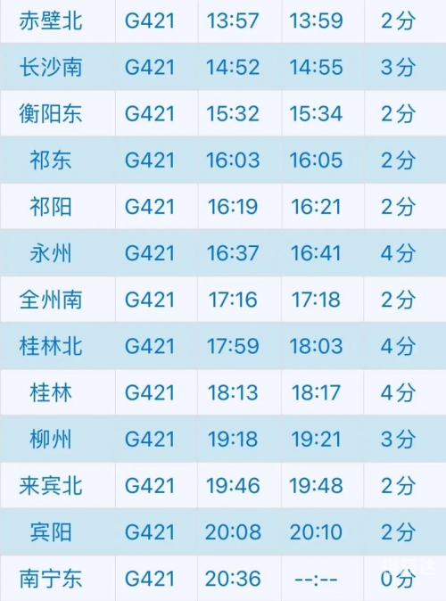 广州至武汉高铁时刻表-第2张图片