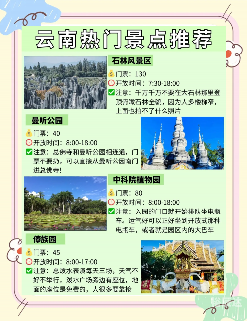 云南四日游最佳攻略