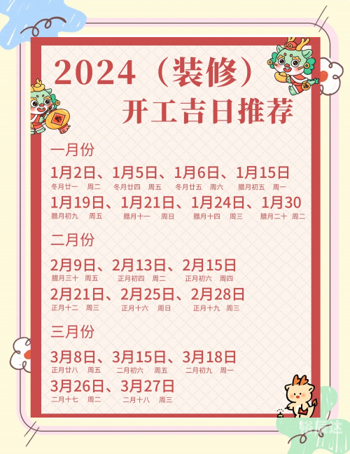 2024年正月开业吉日推荐-第2张图片