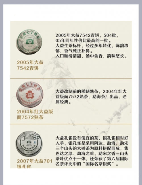 大益普洱茶功效与作用