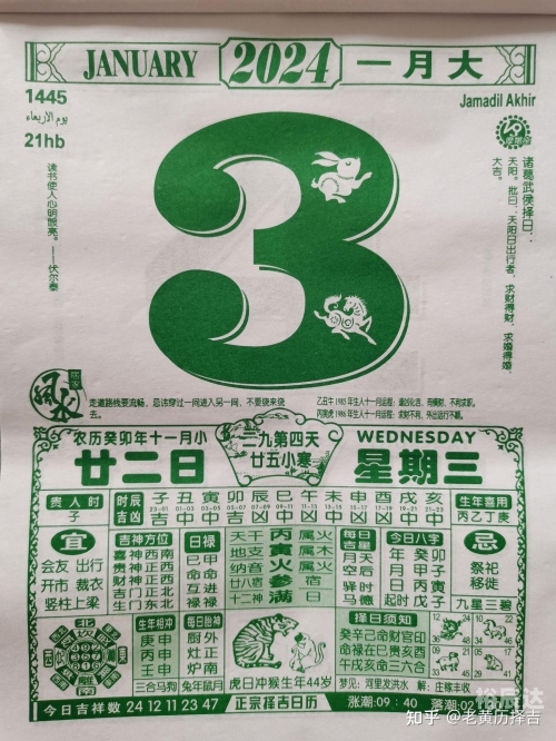 2024年老黄历查询表-第3张图片