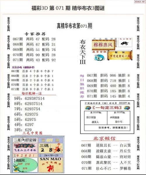2024精华版布衣图全图解析-第2张图片