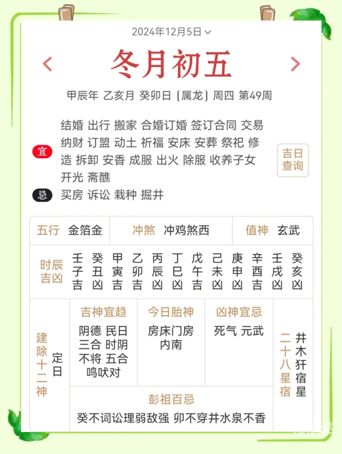 黄历2024年1月黄道吉日黄道吉日2024年1月份吉日查询-第1张图片