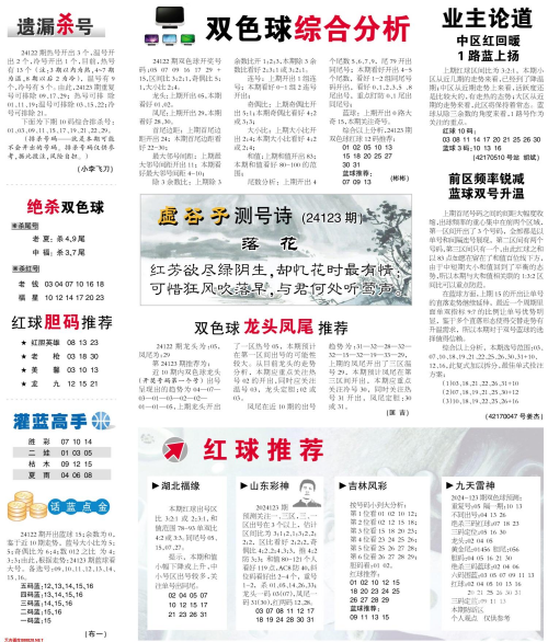 双色球下期预测最精准文章-第2张图片