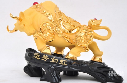旺财牛图片旺财牛图片，寓意吉祥与富贵的象征-第2张图片