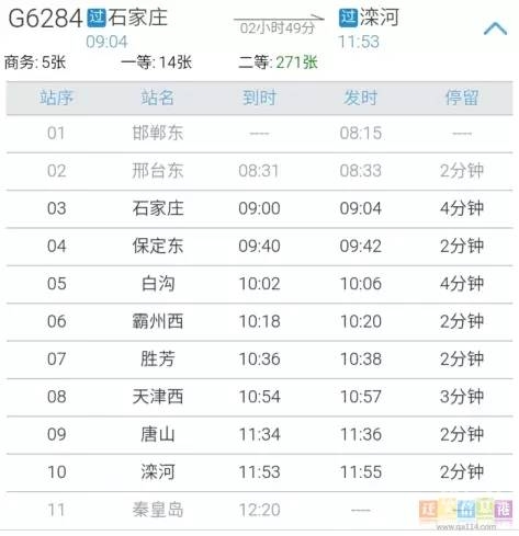 沧州站列车时刻表-第1张图片