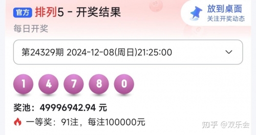 排列五 开奖结果排列五开奖结果揭晓-第1张图片