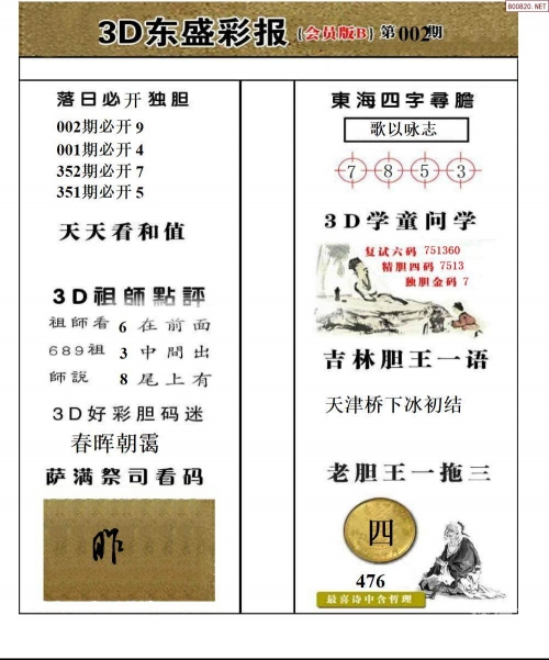 最新福彩3D字谜揭秘-第2张图片