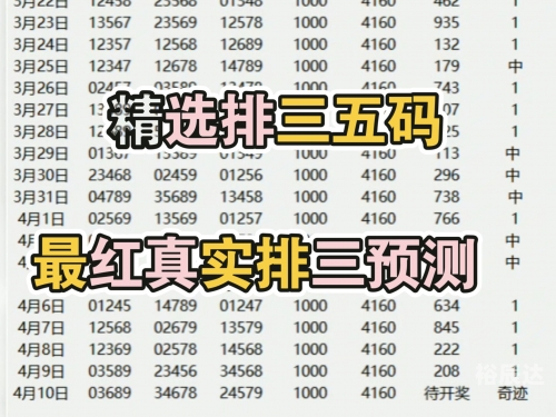 排列三预测专家最准确文章-第3张图片